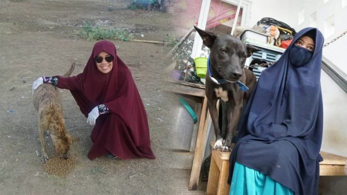 Heboh Tiga Wanita Muslimah Bercadar Hidup Bersama Ratusan Anjing Duta Co